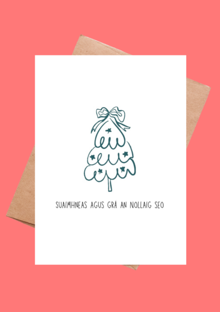 Suaimhneas Agus Grá An Nollaig Seo" Irish Language Christmas Card